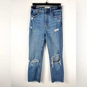 Abercrombie & Fitch The Ankle Straight Ultra High Rise size 26